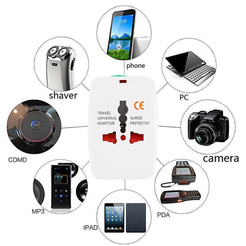 Universal New Plug Charger World Wide Use Travel Adapter EUDE UK  AU US USB Port
