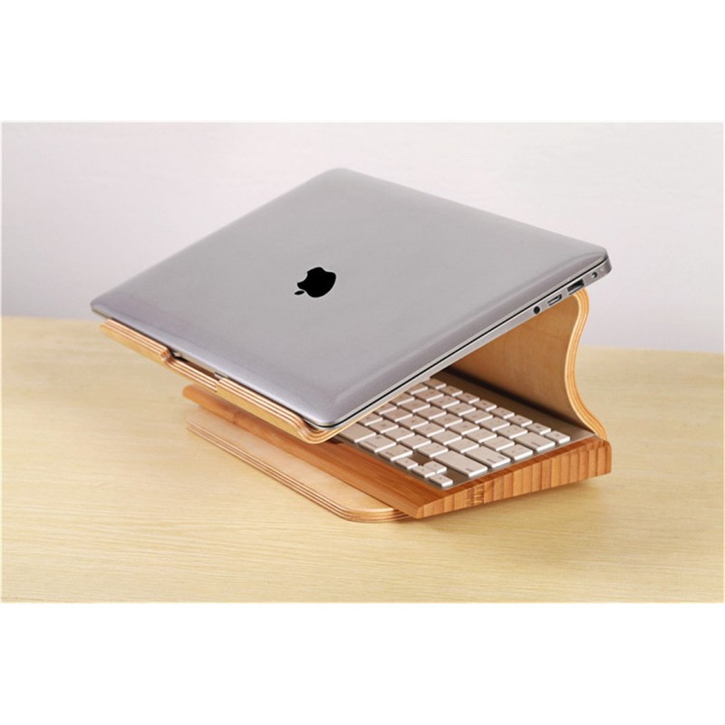 Compatible with Apple, Laptop Radiator Macbook Cooling Base Wooden Laptop Cooling Bracket
