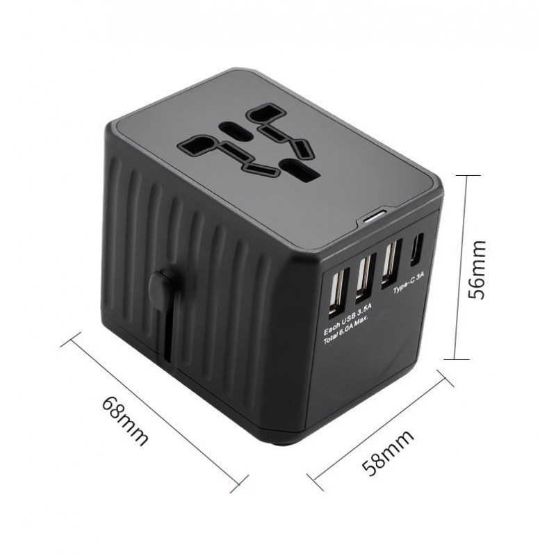 Conversion Plug One To Three Multi-function Converter