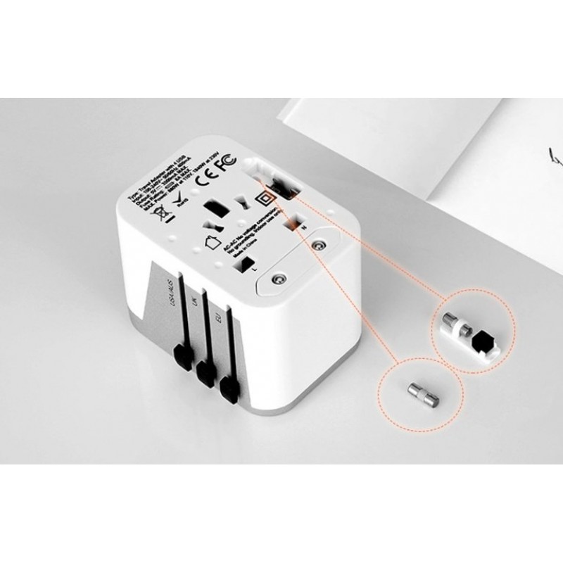 Multi-country travel adapter