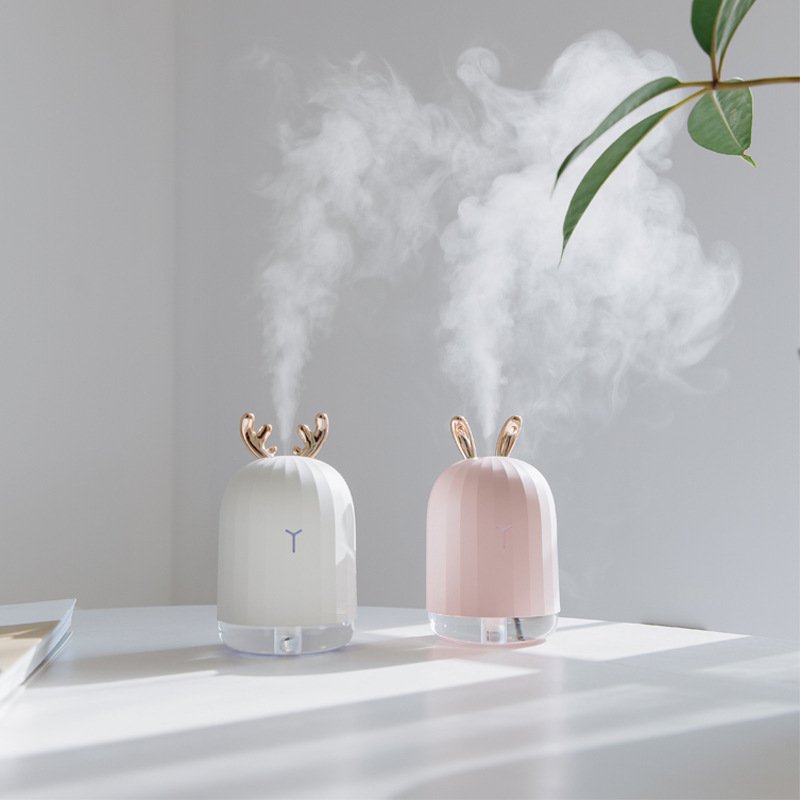 Mini Humidifier Portable USB Charging Quite Deer S...