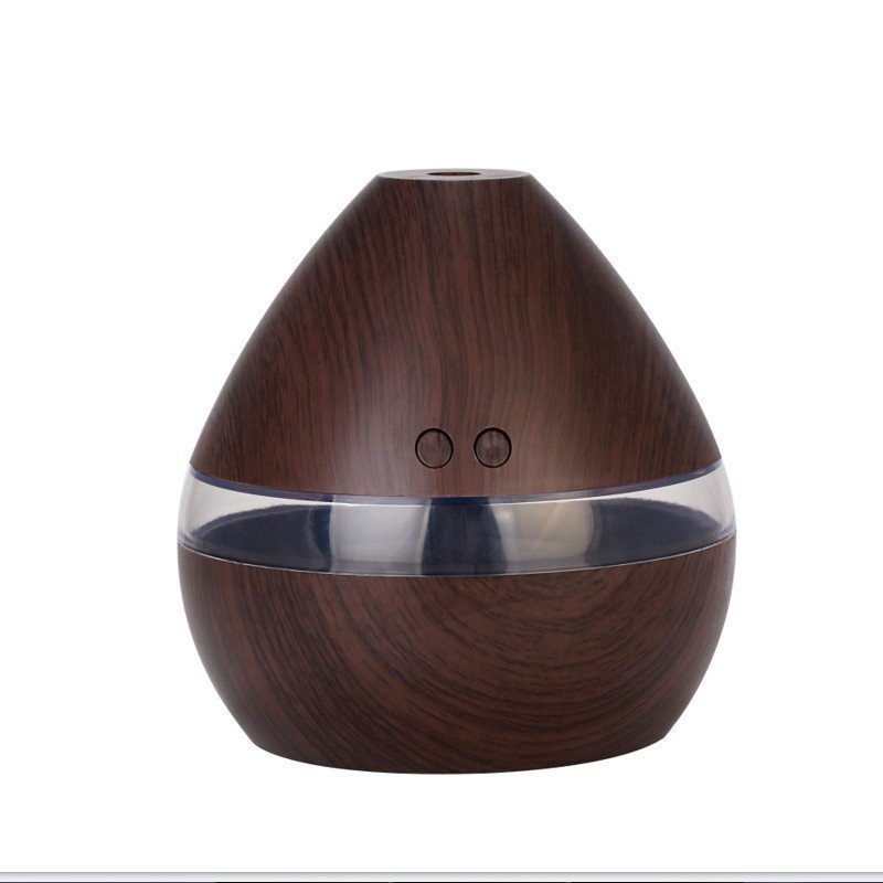 USB Wood Grain Humidifier Aroma Diffuser With Two Buttons