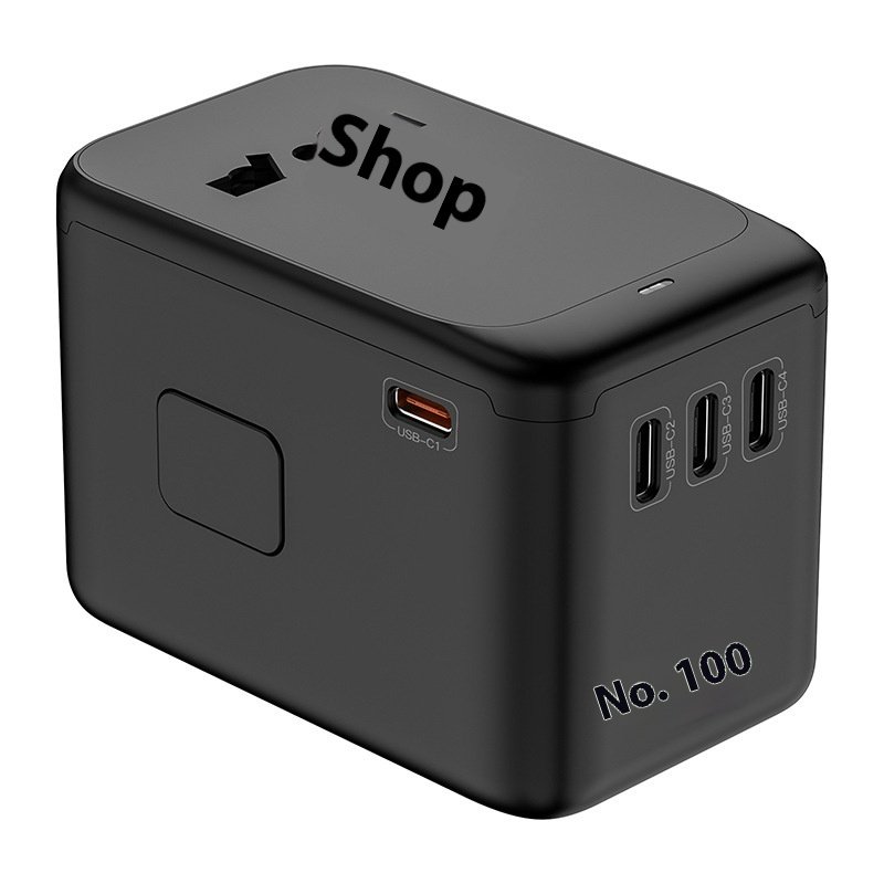 Travel Adapter 4C Port Gallium Nitride Universal Conversion Socket
