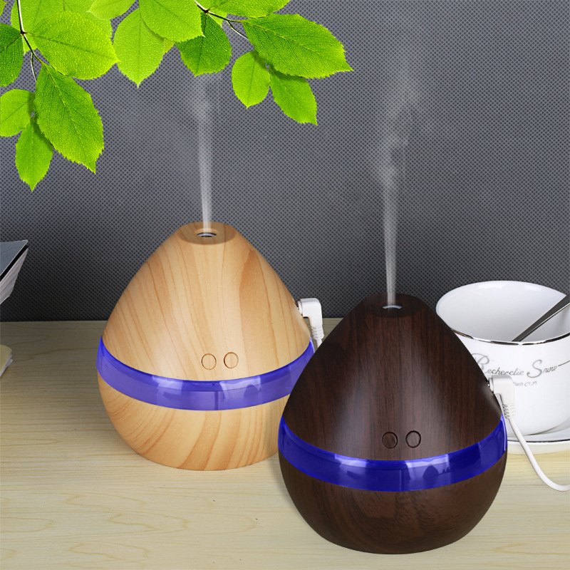 USB Wood Grain Humidifier Aroma Diffuser With Two ...